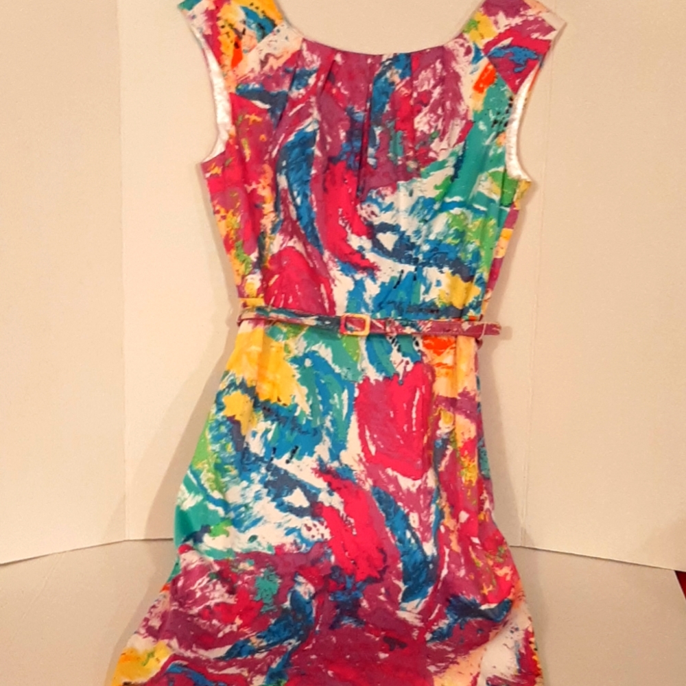 Spense sheath sleeveless floral dress NWT